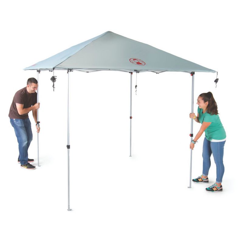 Caravan Canopy Domain 10 x 20 Foot Straight Leg Instant Canopy Tent Set, Black