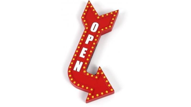 Gamago Open Here Sign Magnetic Bottle Opener