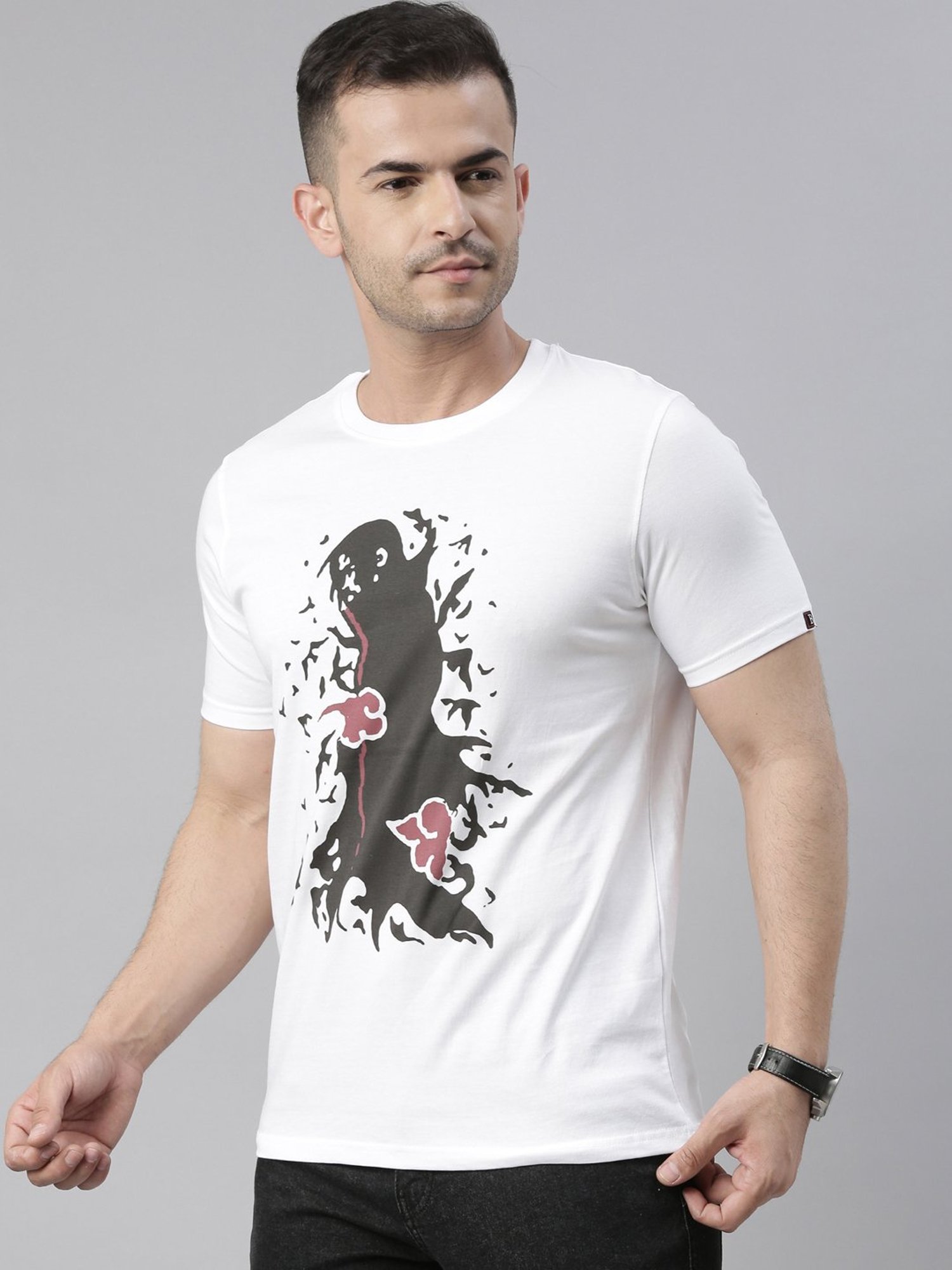 Bushirt White Cotton Crew T-Shirt
