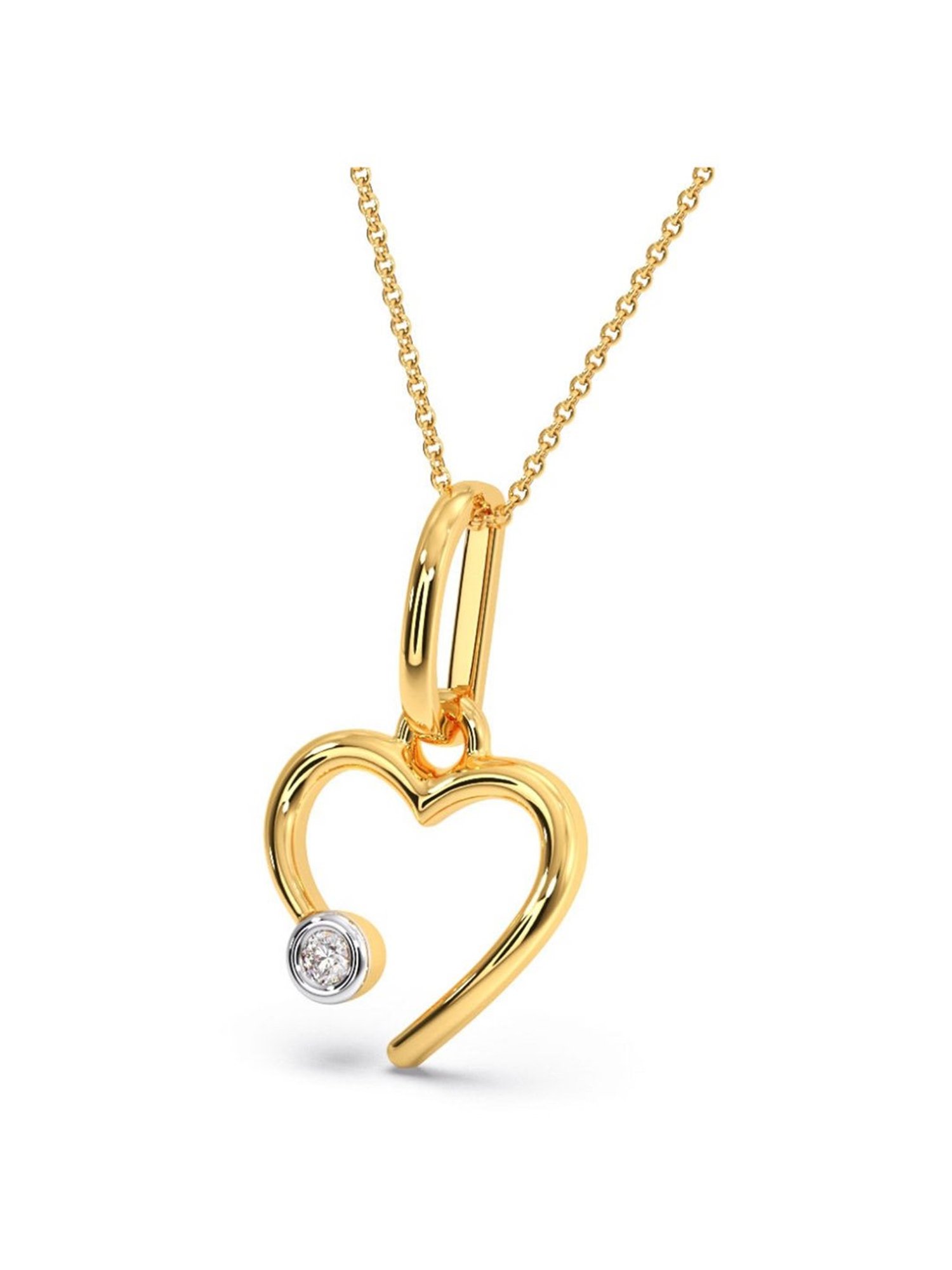 Joyalukkas 18k Gold & Diamond Pendant with Chain