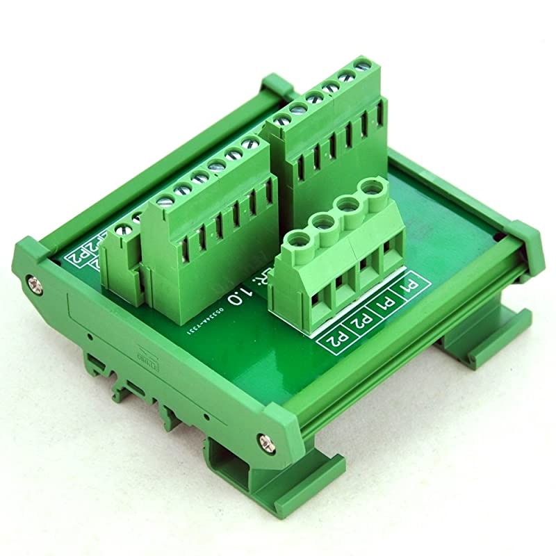 DIN Rail Mount 12 Position Power Distribution Module.
