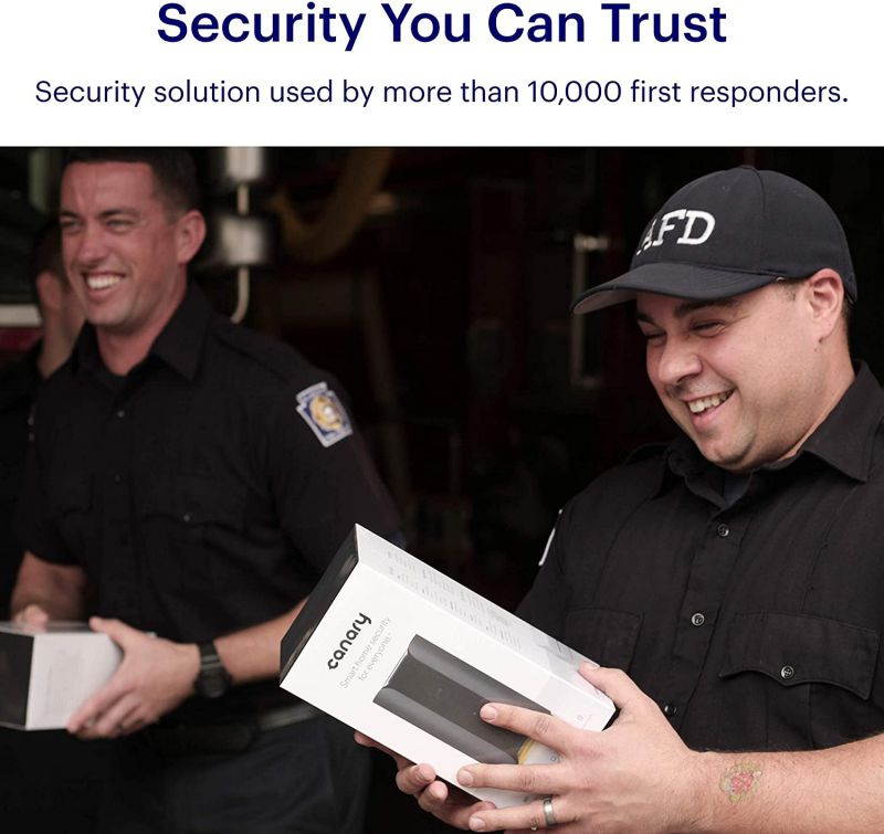 Canary View Indoor Home Security Camera with Premium Service (1 YR FREE Incl.) | 1080p HD, 2-Way Talk, 30-Day Video History, Person Detection, One-tap to Police, Alexa, Google, Baby Monitor, WiFi IP