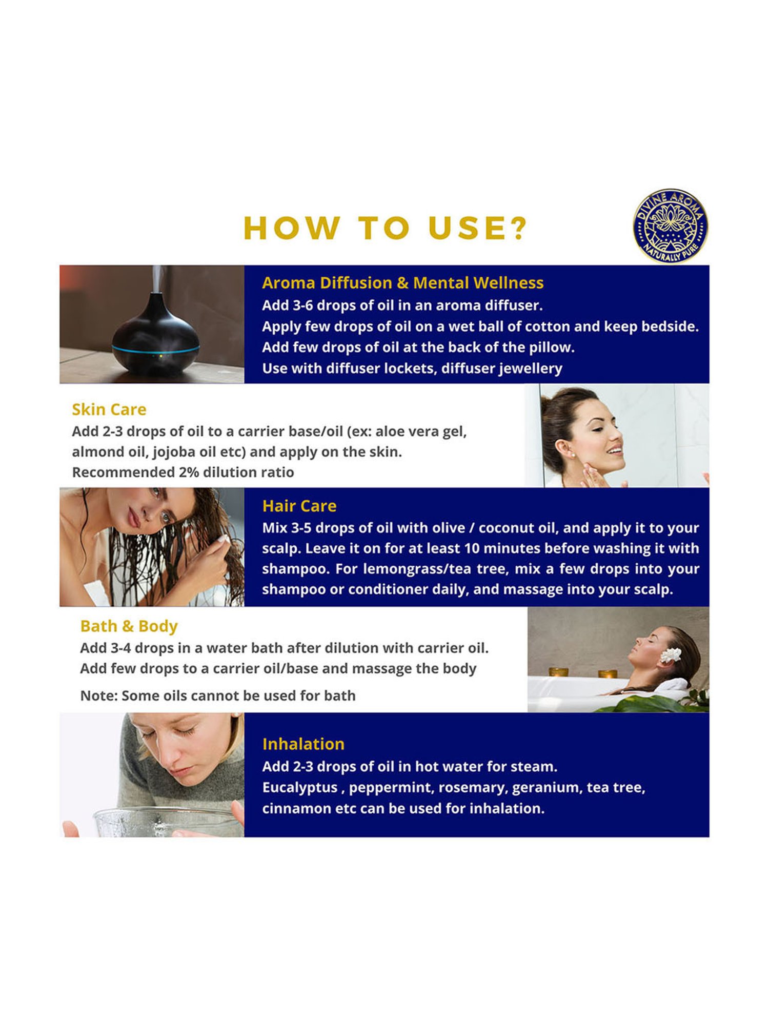 Divine Aroma Ylang-Ylang Essential Oil - 10 ml