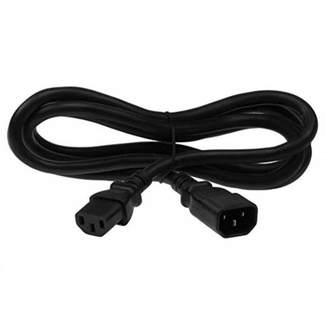sf cable, 10ft 14 awg c13 to c14 power cord extension iec320 c13 to iec320 c14 sjt 15 amp 250v