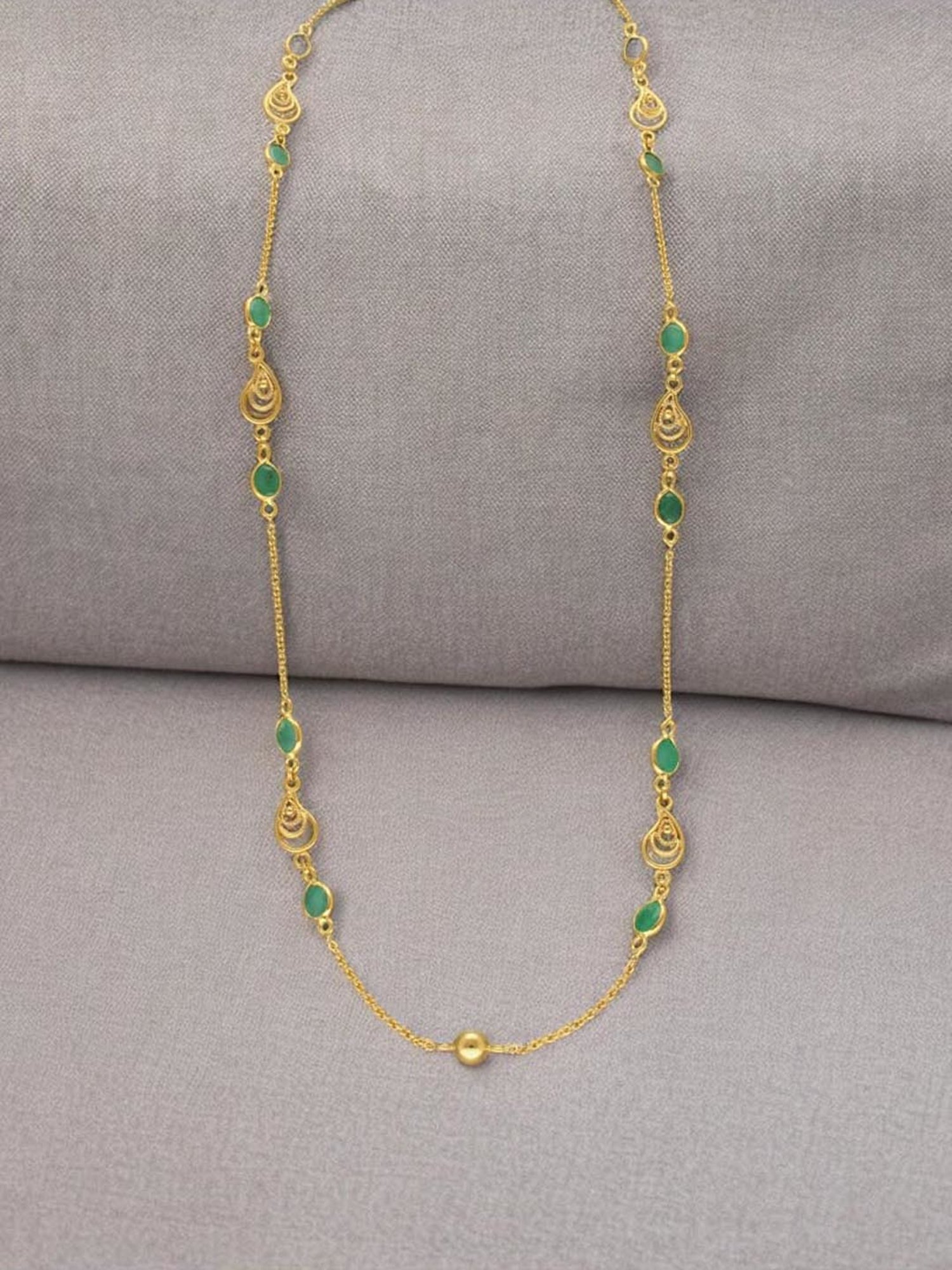 Sri Jagdamba Pearls Freya 18k Gold Chain for Women & Girls