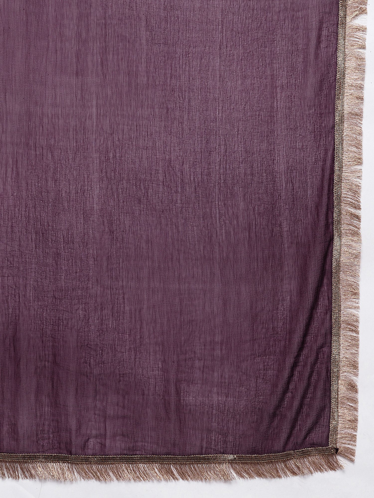 Varanga Burgundy Embroidered Kurta With Pant & Dupatta