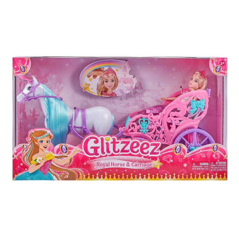 Glitzeez Princess with Horse & Carriage Playset