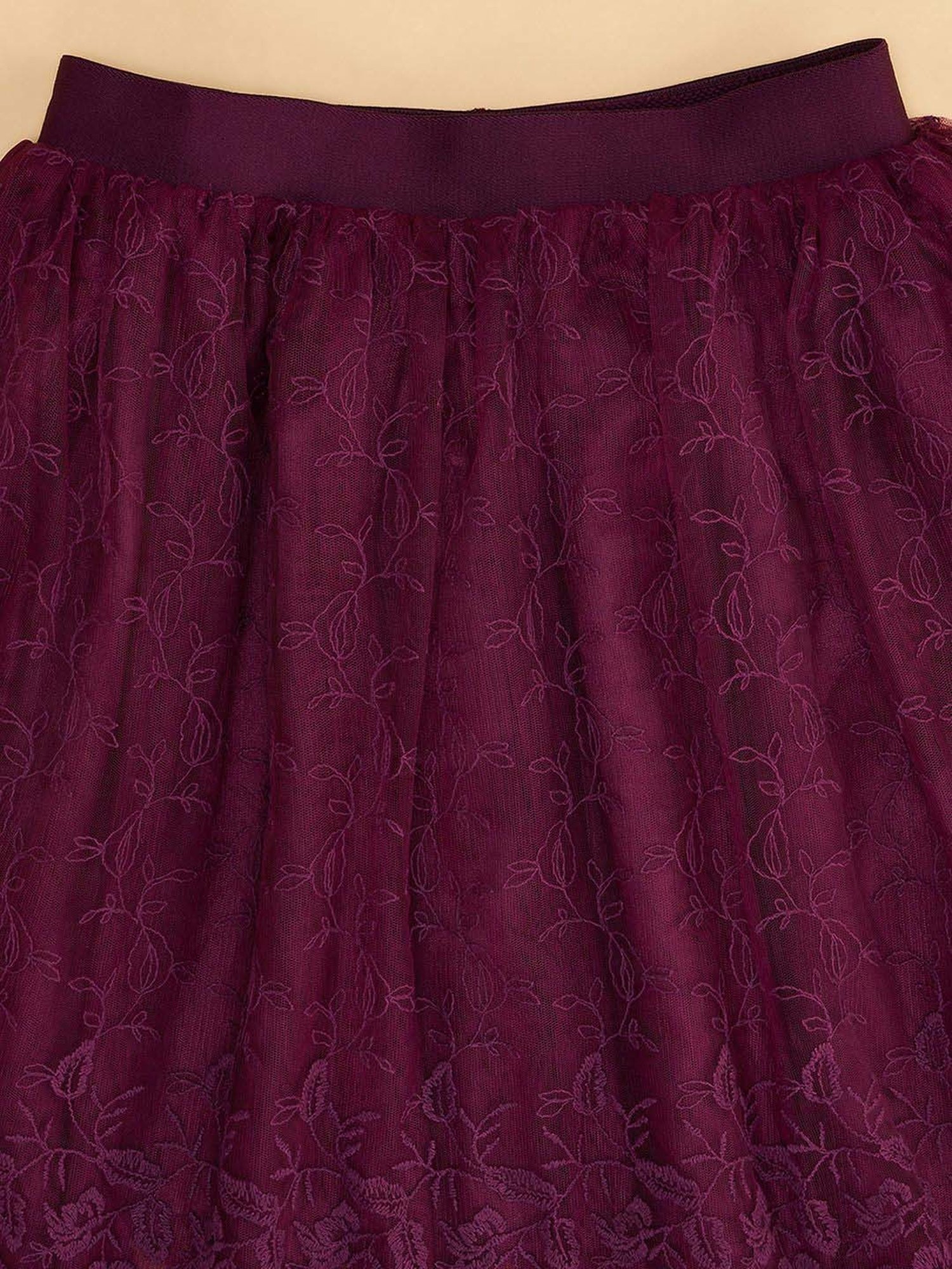 Angel & Rocket Kids Pink Floral Print Skirt