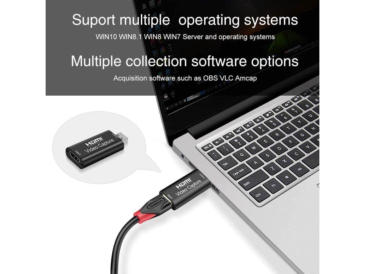 Video Capture Cards - HDMI to USB 2.0 - High Definition 1080p 30fps - Record Directly to Computer for Gaming, Streaming,Conference