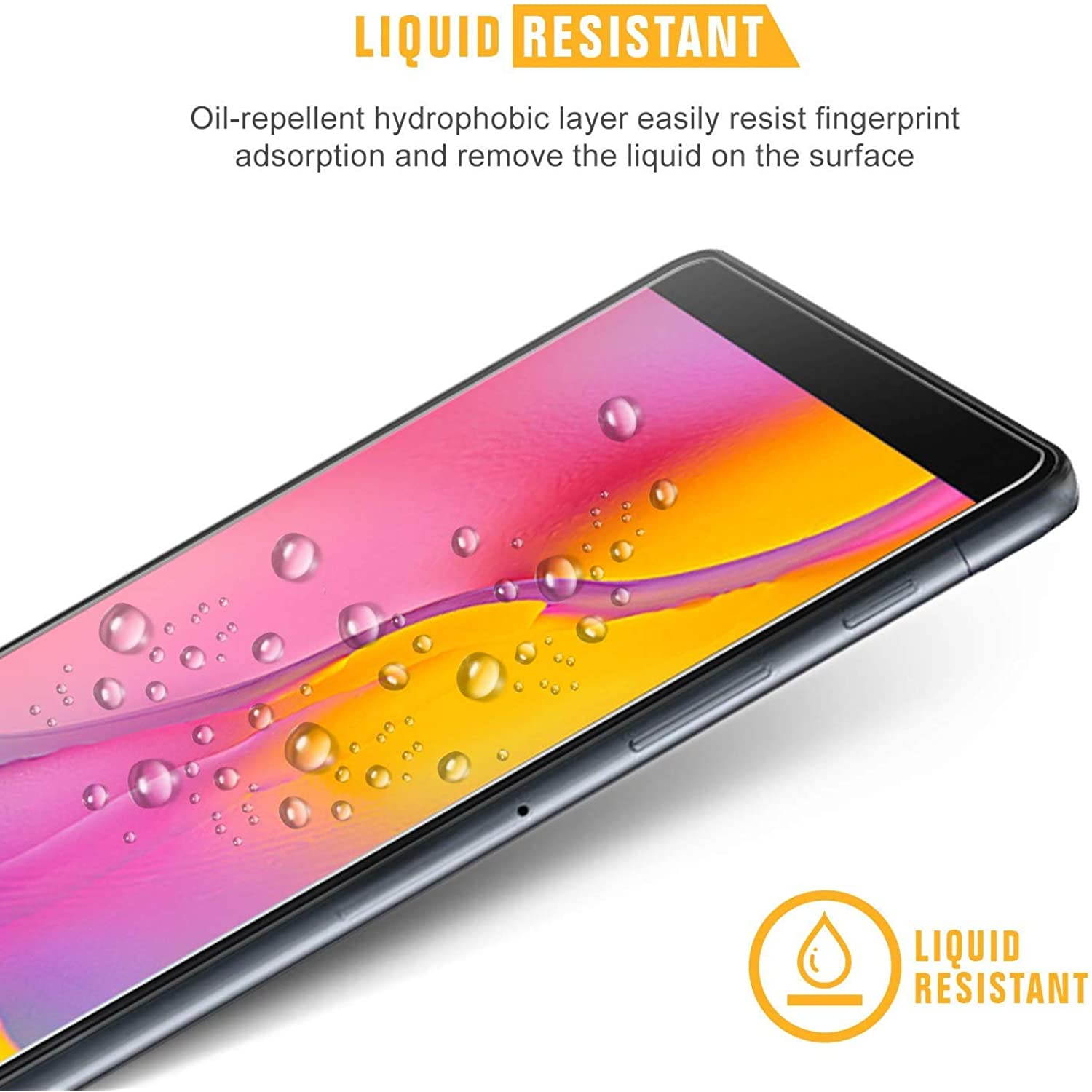 SPARIN [2-Pack] Screen Protector for Galaxy Tab A 10.1 2019, 9H Hardness Tempered Glass for Samsung Galaxy Tab A 10.1 2019 SM-T515/T510 [Bubble Free] [High Definition] [Scratch Proof]