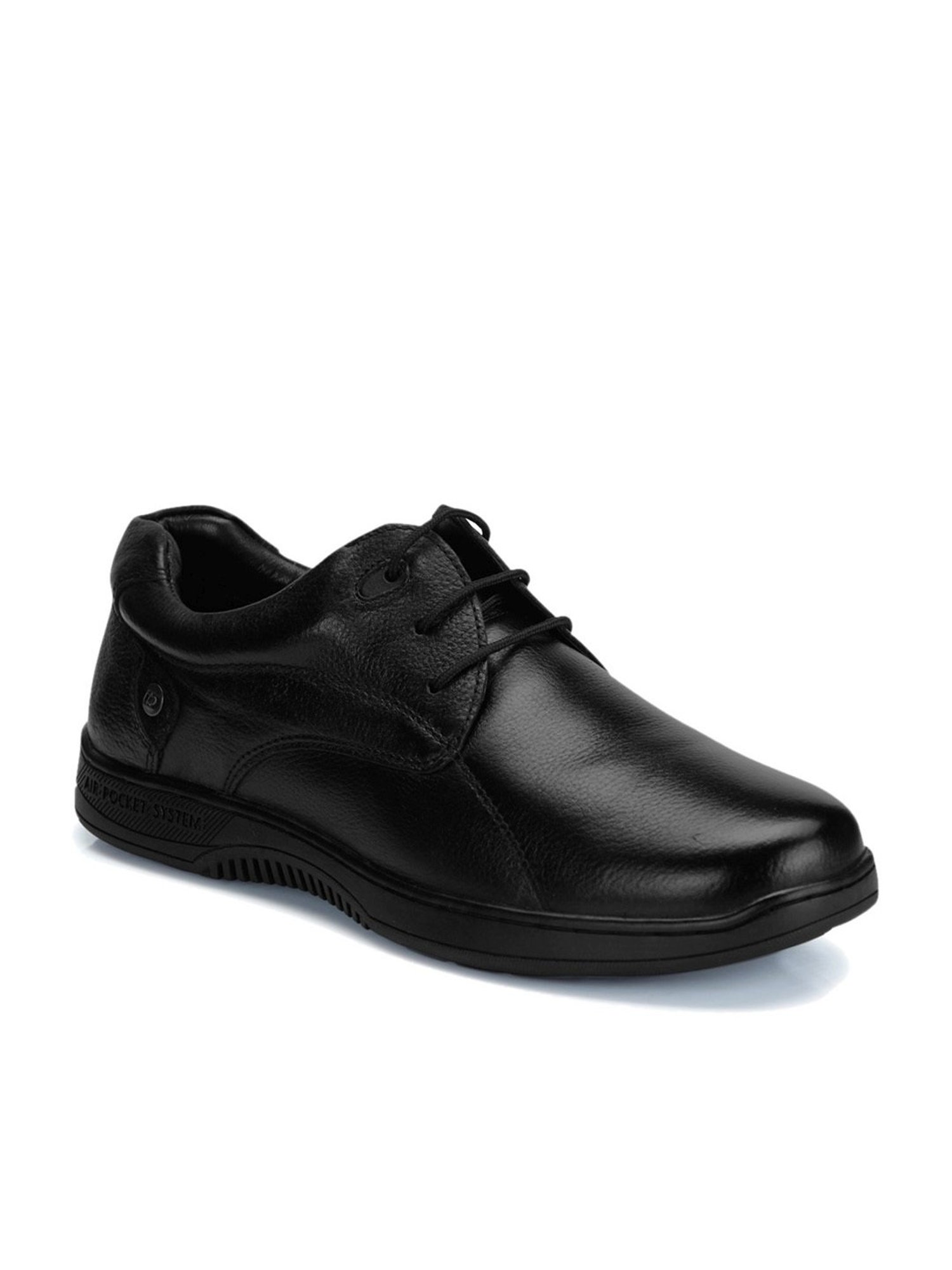 ID Men's Regular Black Derby Shoes