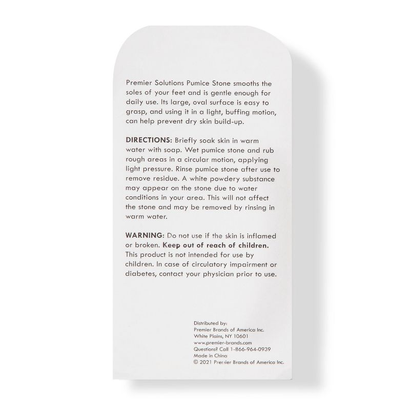 Premier Solutions Pumice Stone - 1ct