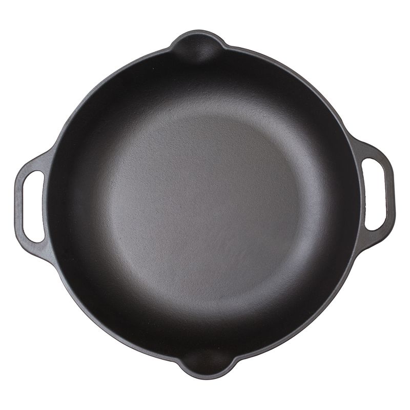 Victoria Cast Iron Paella Skillet 13" Black
