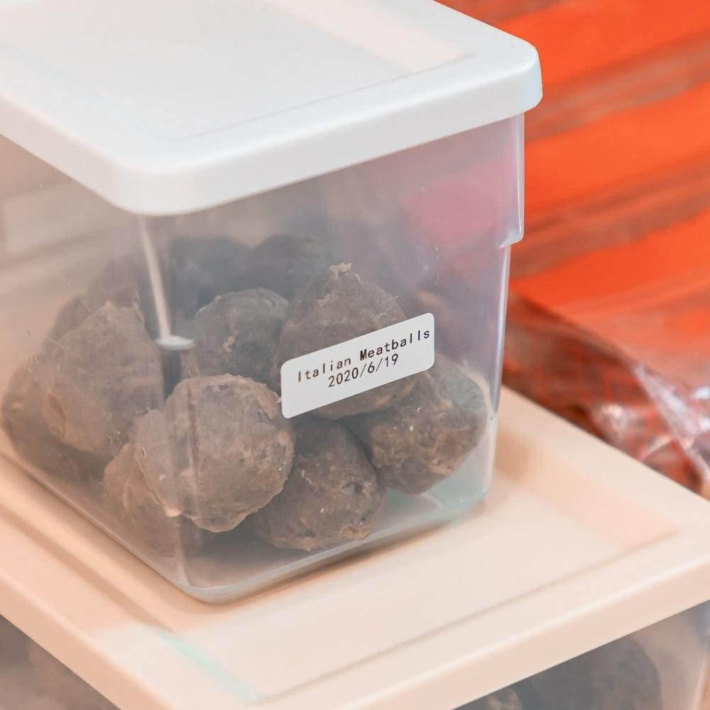 White Square Self-Adhesive - Compatible for  D30 Label Printer-3 Rolls of 480 Labels 12x40mm Stickers Paper