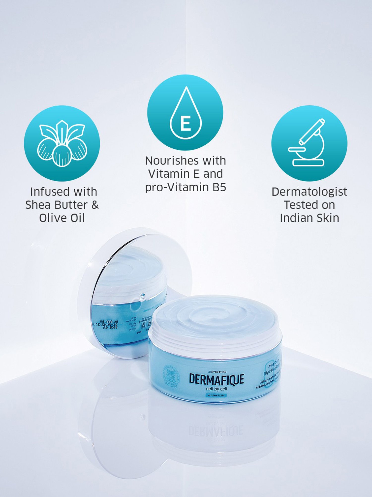 Dermafique Aqua Cloud Hydrating Creme - 200 gm