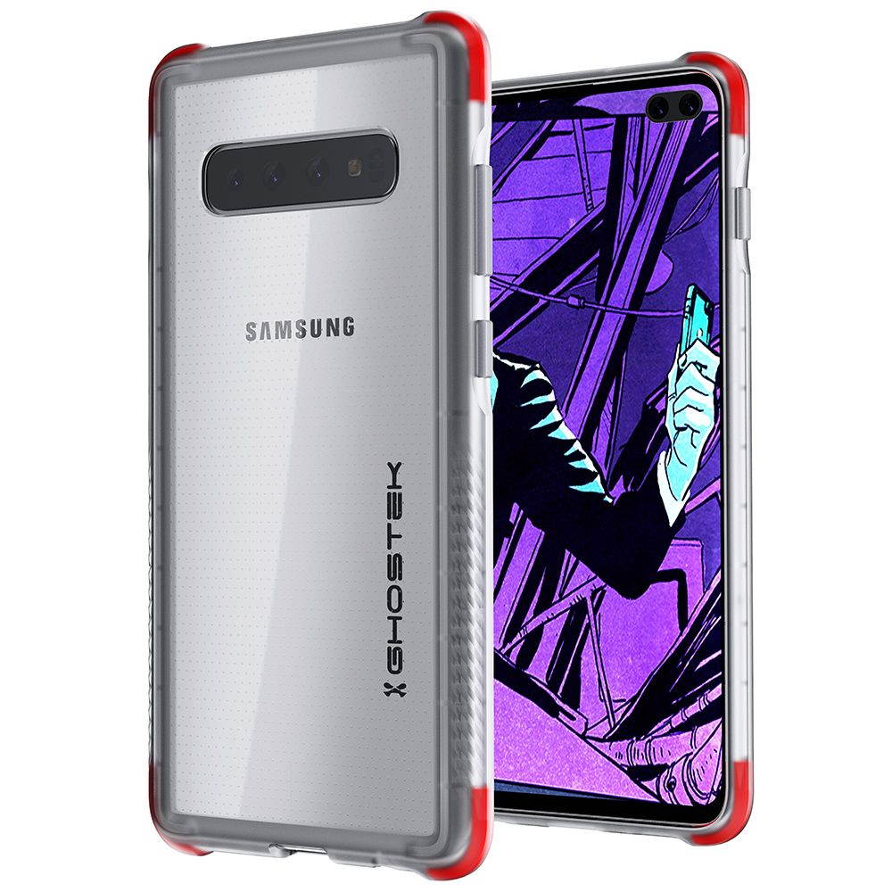 Ghostek Covert Clear Galaxy S10 Case with Super Slim Thin Design and Anti-Slip Grip Tough Shockproof Heavy Duty Protection and Wireless Charging Compatible for 2019 Galaxy S10 (6.1 Inch) - (Clear)
