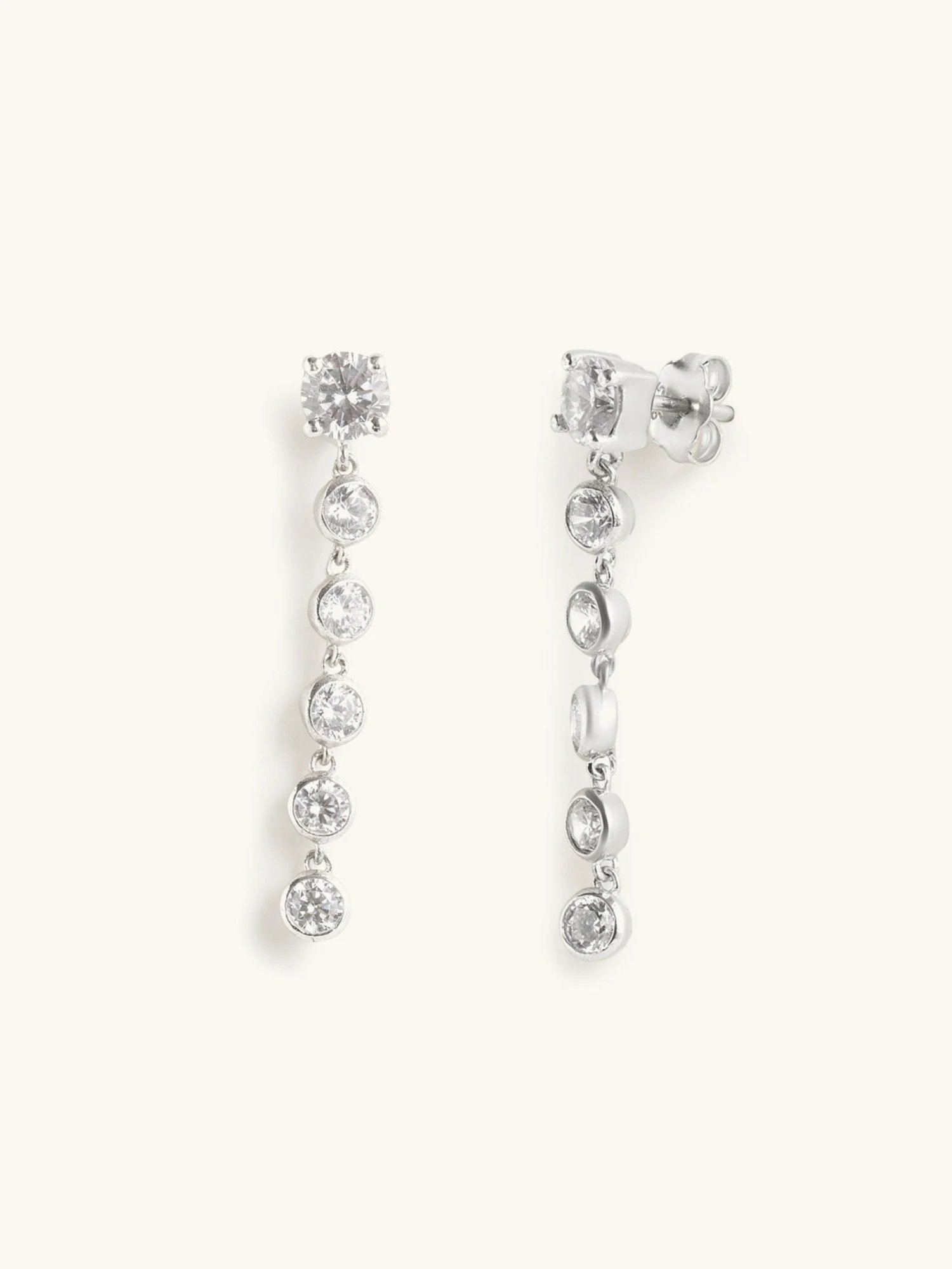 Mabel 92.5 Sterling Silver Drop Earrings for Women