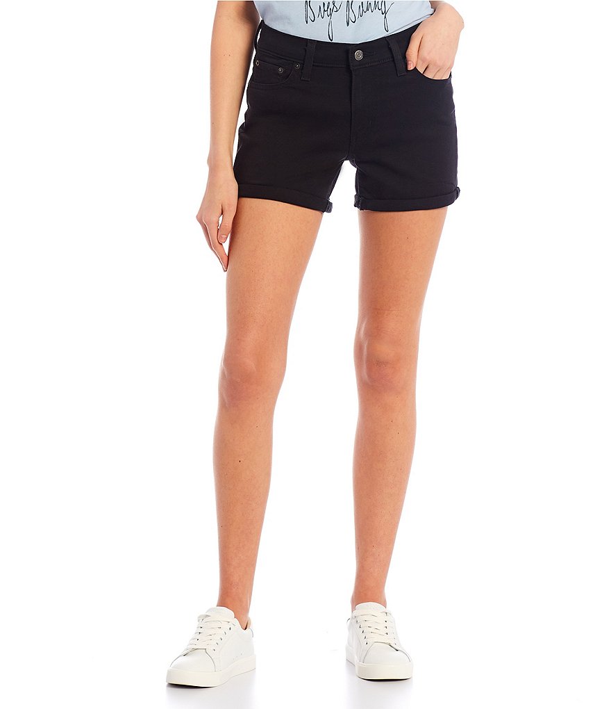 Celebrity Pink High Rise Destructed Frayed Hem Denim Shorts