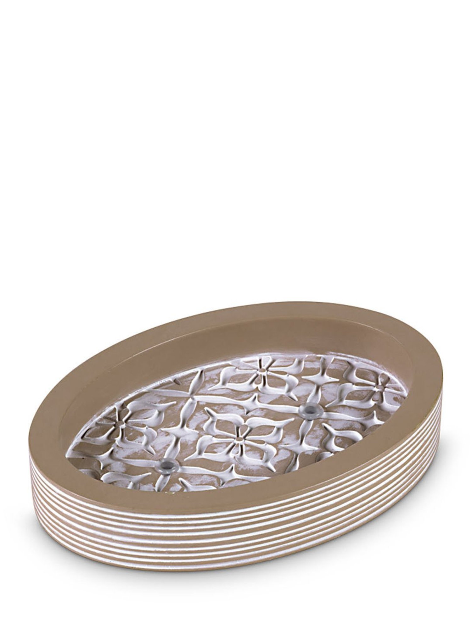 Freelance Brown Polyresin Set of 4 Bathroom Accessories