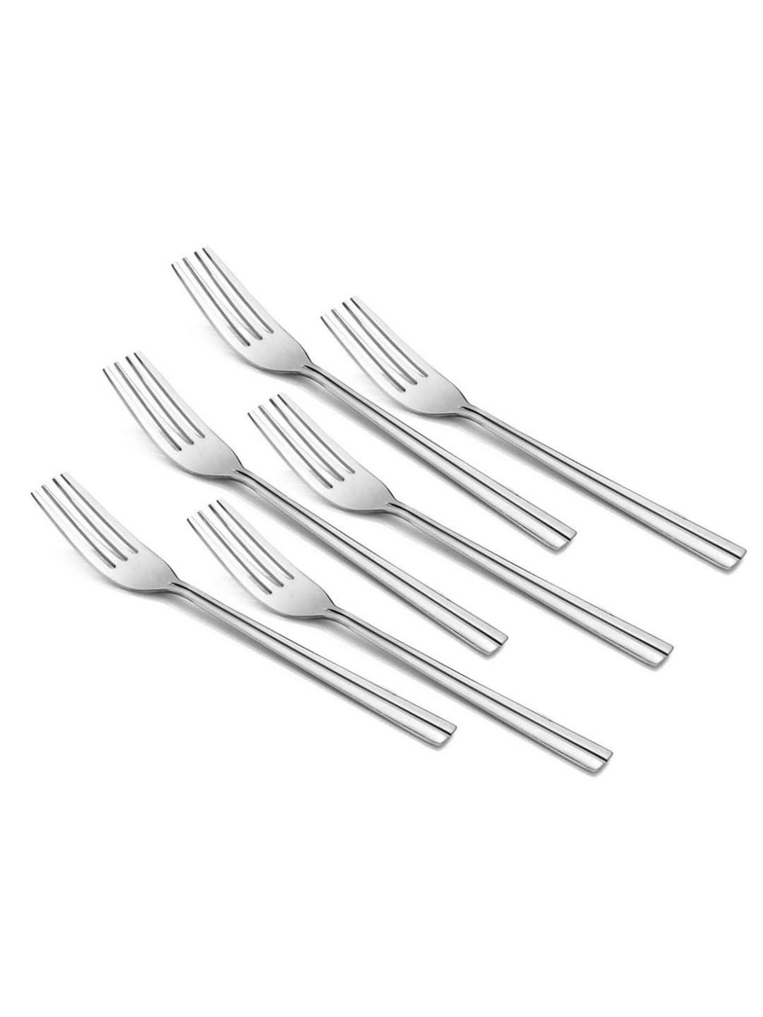 FnS Nile Silver Stainless Steel Cutlery - Set of 24