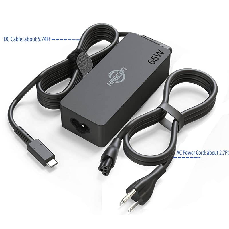 USBC Laptop ChargerAC Power Supply for Lenovo ThinkPad T480s T580s T570 Chromebook 100e 300e 500e C330 S330 E480 E580 E585 E480 L380 L480 L580 Yoga X380 A485 T490S T590 C930 C940 13 IdeaPad 730s