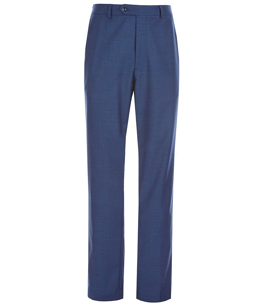 Roundtree & Yorke TravelSmart Ultimate Comfort Easy Care Wool Blend Flat Front Dress Pants