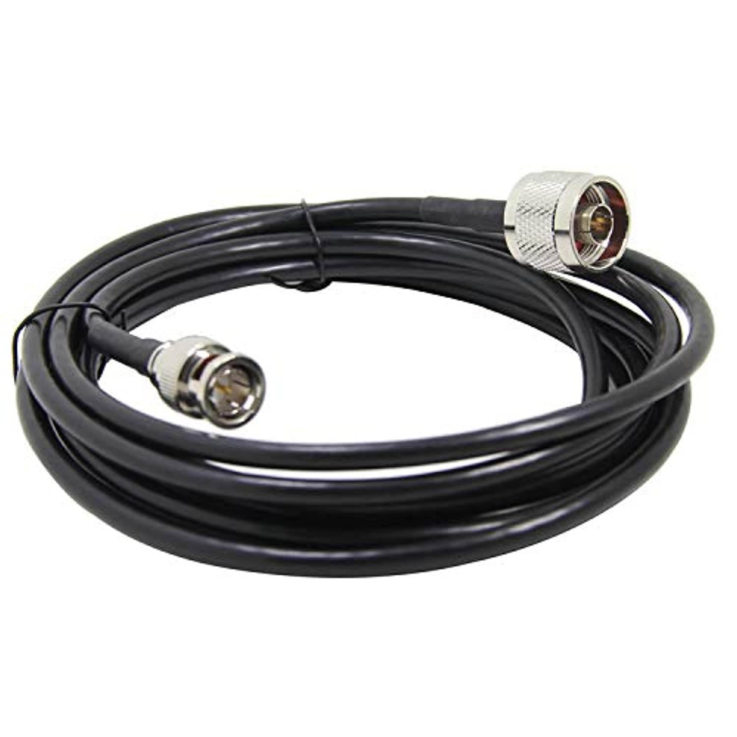 Ancable N Type Male to BNC Male Pigtail Coax Cable Ultra Low Loss 200 Type for Ham Radio, 3.3-Feet