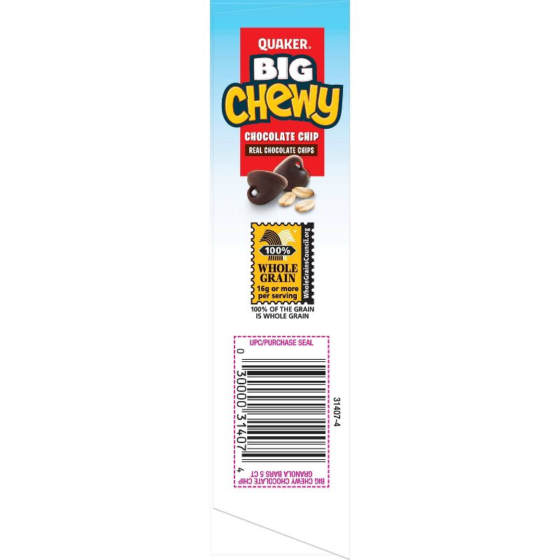 Quaker Big Chewy Chocolate Chip Granola Bars - 5ct