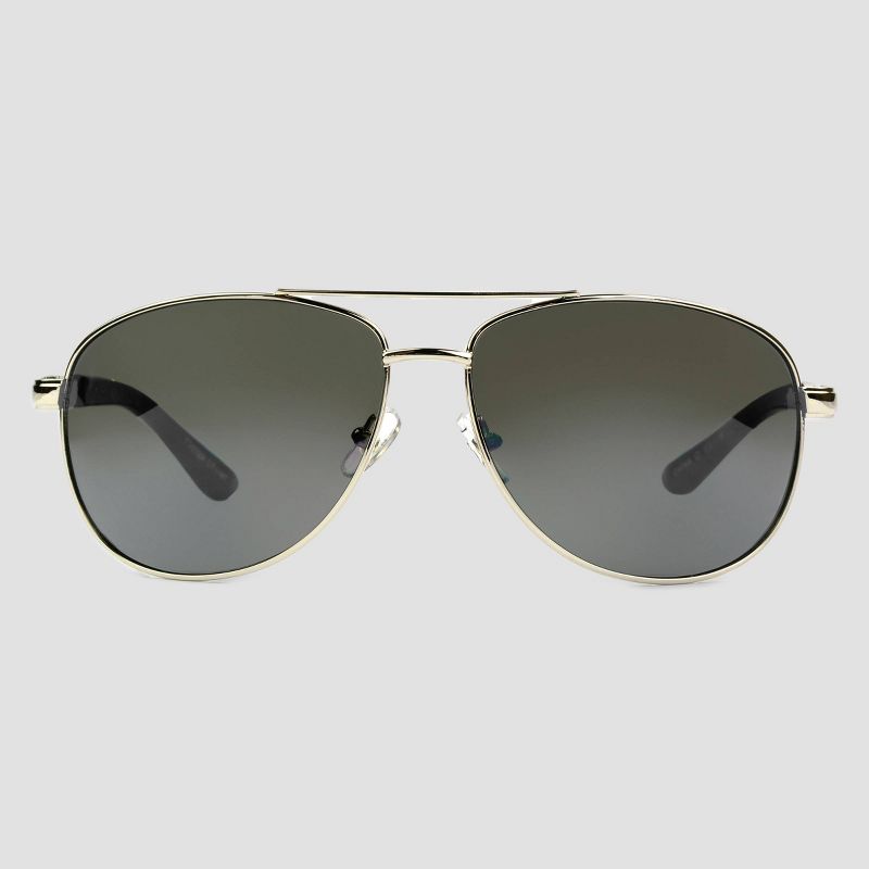 Men's Aviator Driving Sunglasses - Foster Grant Silver