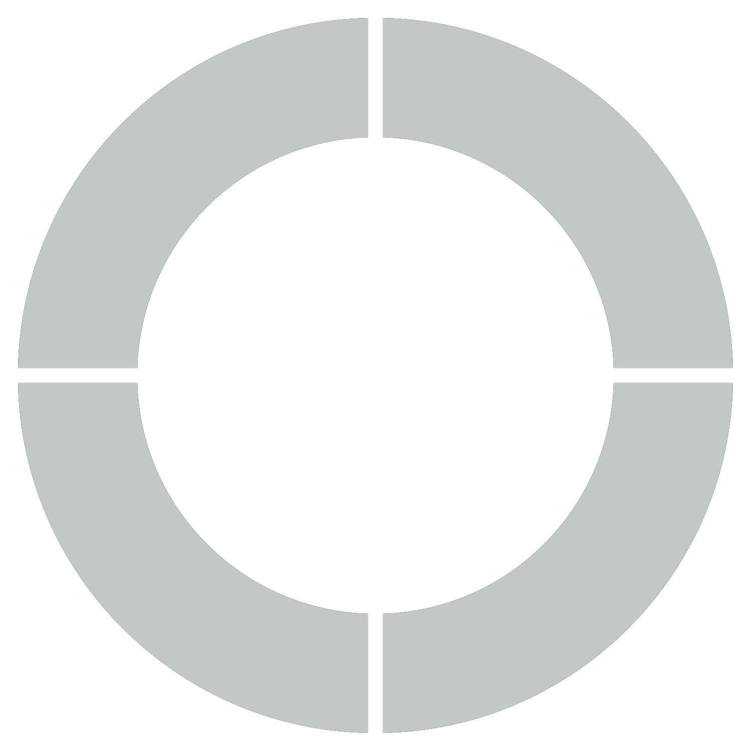 LiteMark Metallic Gold 12 Inch Circle Kits - Makes 3 Circles