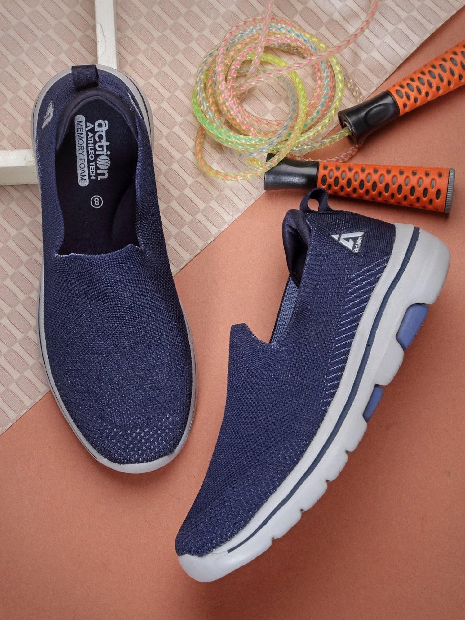 Action Men's Navy Running Shoes