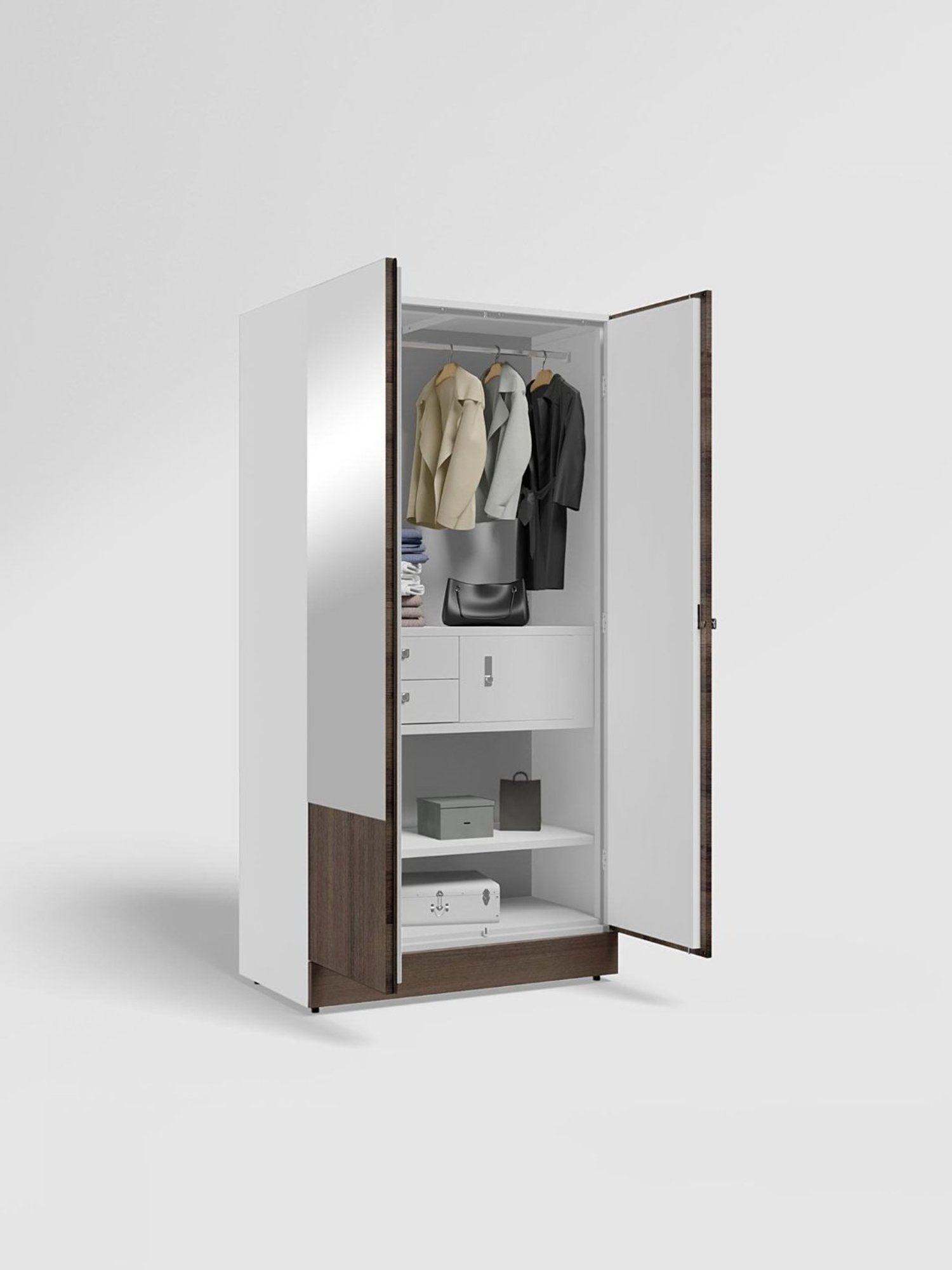 Home Basics 5 Dual Hook Chrome Plated Steel Over the Door Hanging Rack