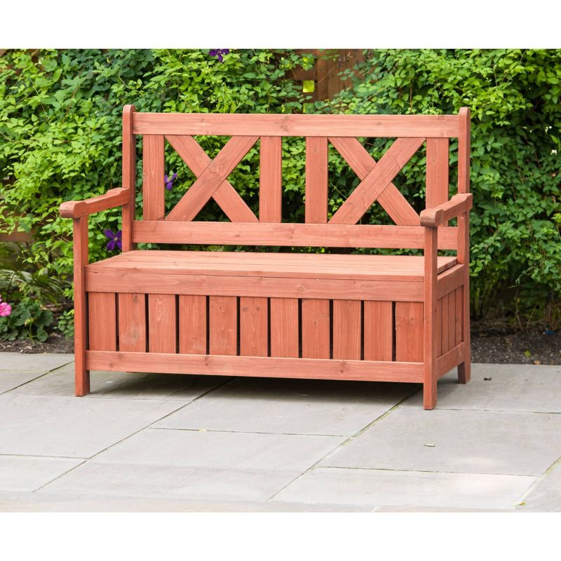 Bench With Storage - Brown - Leisure Season