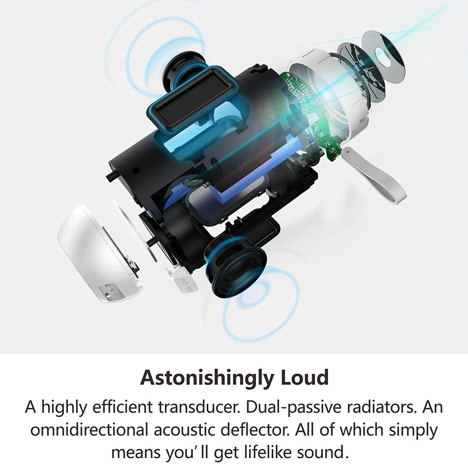 Waterproof Bluetooth Speakers, Outdoor Wireless Portable Speaker with microphone, 36 Hours Playtime, Superior Sound for Car, Camping, Beach, Sports, Pool Party, Shower