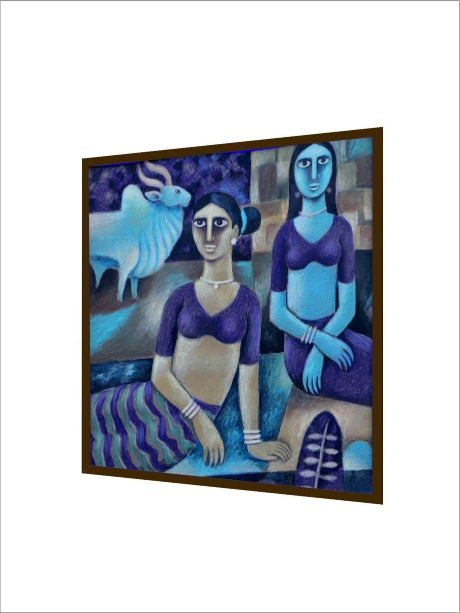 The Art House Abstract Multicolor Canvas Painting