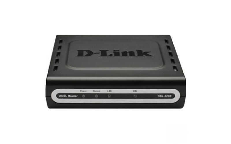 D-Link DSL-520B ADSL2+ Modem Router - DSL - 2 Ports - SlotsFast Ethernet - ADSL