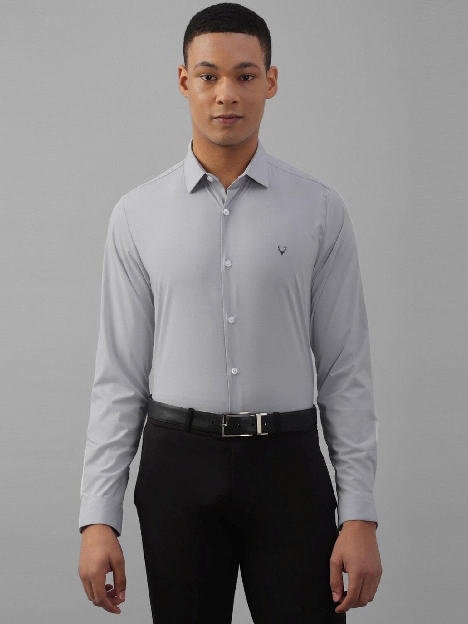 Arrow Sport Dark Green Cotton Slim Fit Shirt