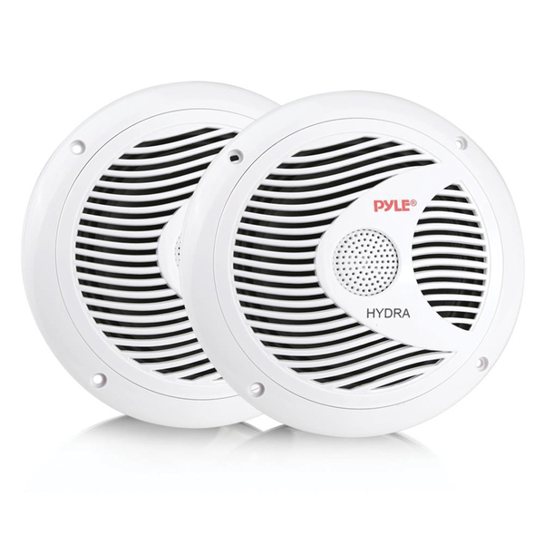 Hydra Series 75-Watt-Continuous-Power 2-Way Marine Speakers, White, 2 Count
