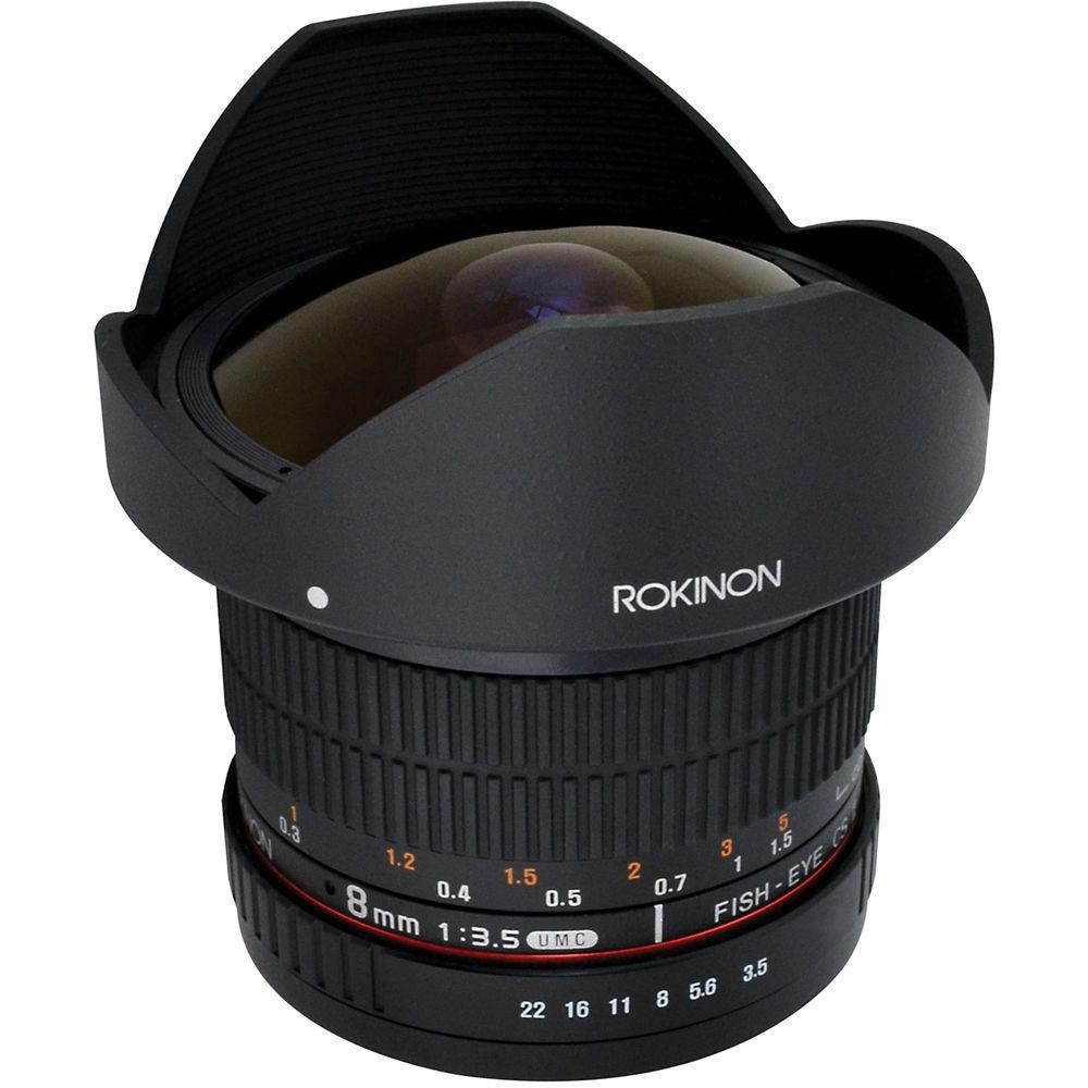 Rokinon 8mm f/3.5 HD Fisheye Lens with for Sony Alpha DSLRs #HD8M-S