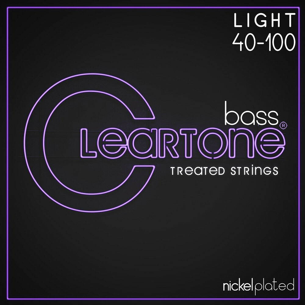 4 Sets of Cleartone 6440 Coated Bass Strings, Light (40-100)