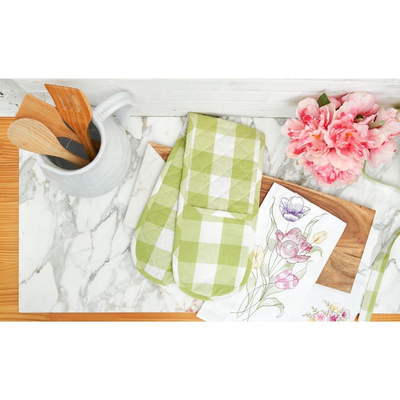 C&F Home Franklin Peridot Double Oven Mitt