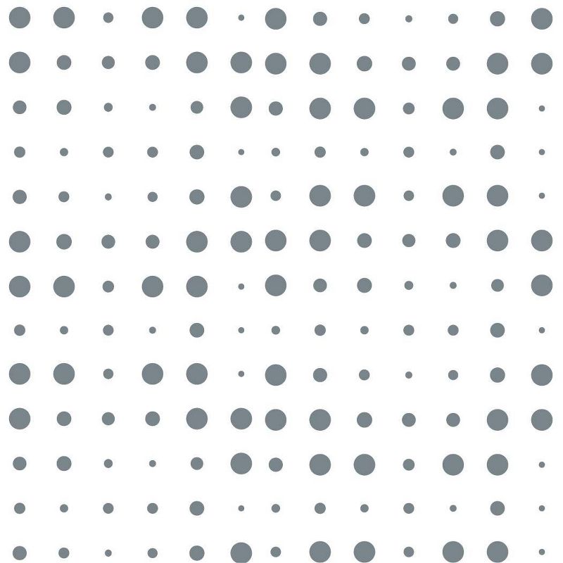 Mindfull 13" x 15' Antimicrobial Mini Polka Dot Fridge Liner Gray