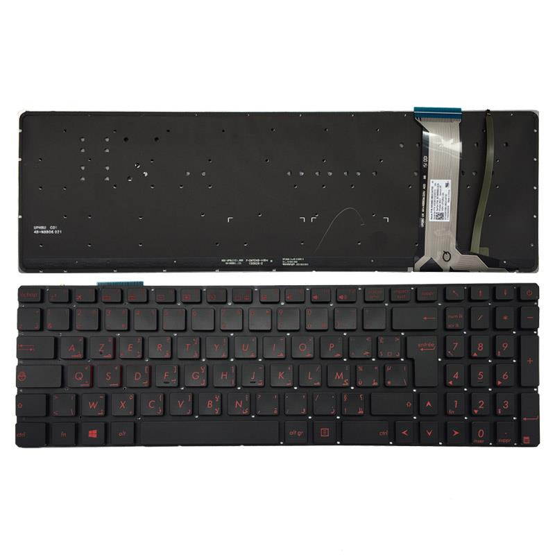 Arabic/Arabic French backlit laptop keyboard for ASUS ZX50JX ZX50VW ZX50VX ZX70VW ZX70 ZX70V G551JX G551VW