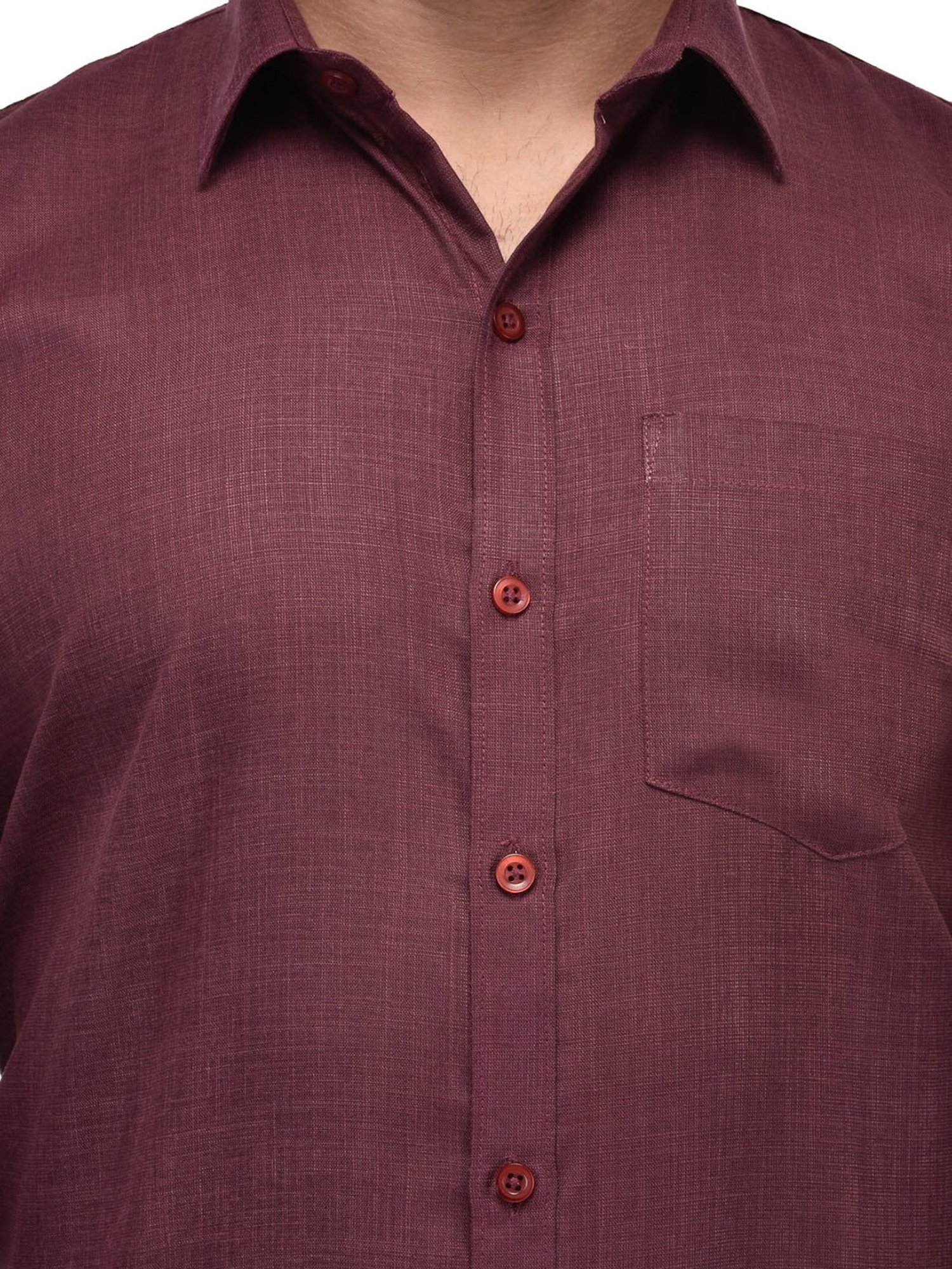 Hangup Plus Maroon Regular Fit Shirt