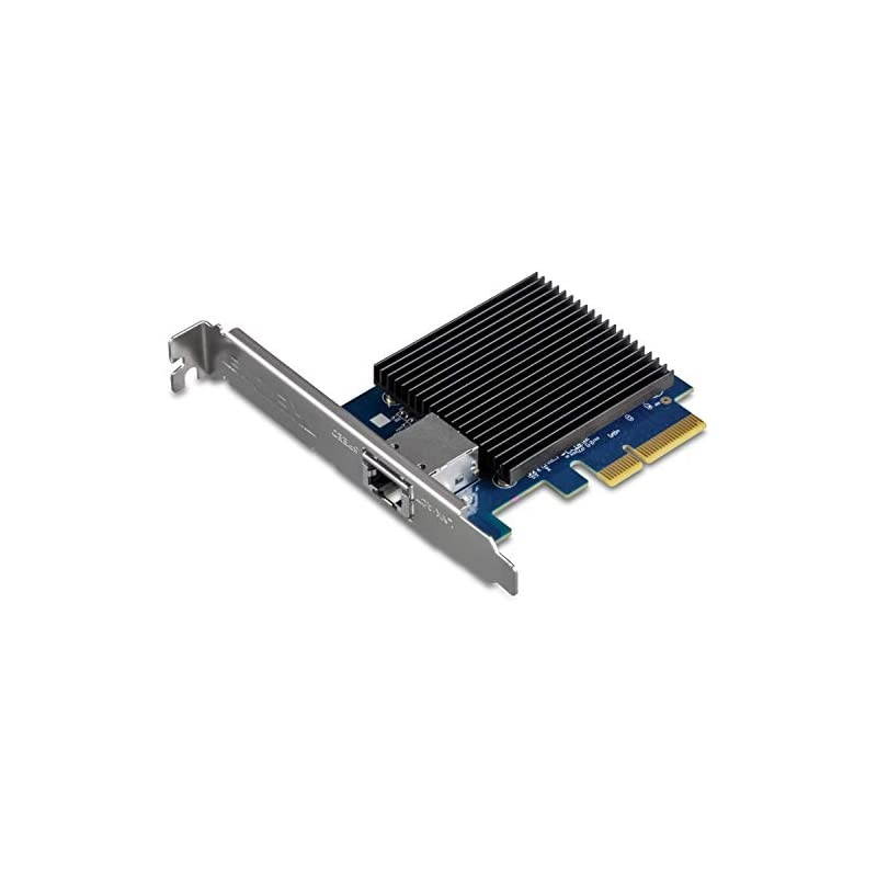 10 Gigabit PCIe Network Adapter TEG10GECTX Converts a PCIe Slot into a 10G Ethernet Port Supports 8021Q Vlan Includes Standard amp LowProfile Brackets WindowsServer PCIe 20 PCIe 30