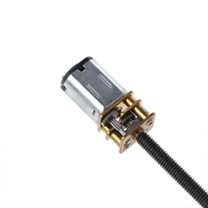 DC 12V 400RPM N20 Micro Gear Motor 16mm Shaft M4x55mm Screw Reducer with Gear Box