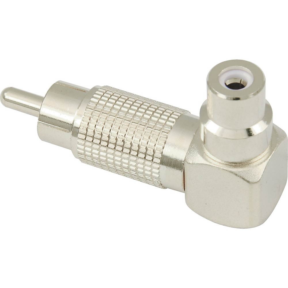 American Recorder Technologies RCA Male to RCA Female Right Angle Adapter Nickel