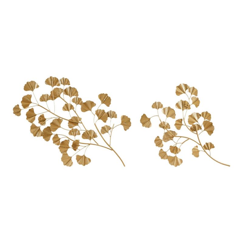 2pc Clio Gold Foil Ginkgo Leaf Gold - Martha Stewart