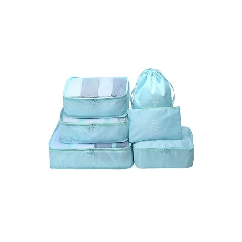 6 pcs Luggage Packing Organizers Packing Cubes Set for Travel