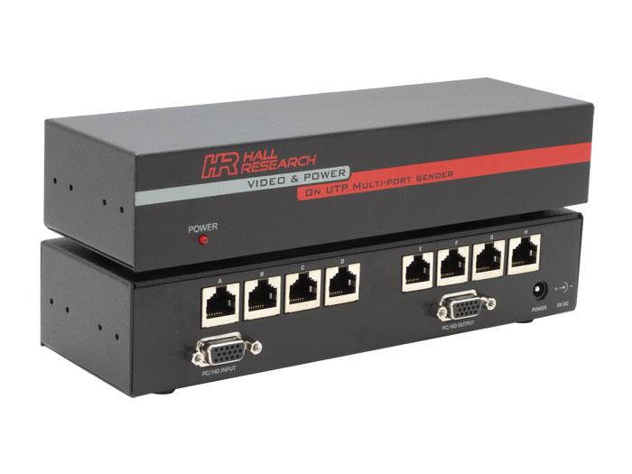 Hall Research UV8-S Video and Phantom Power over UTP Extender w/3-Yr Warranty